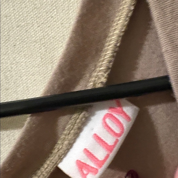 ALLOY Tan V-Neck Top - Picture 2 of 2
